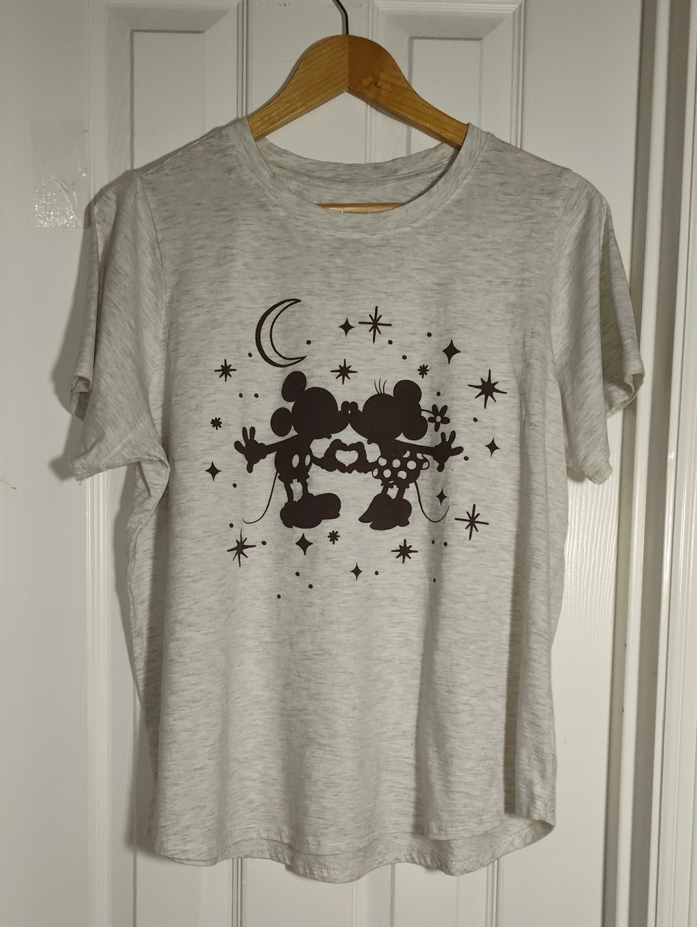 🍡 Disney Light Heather Gray Mickey & Friends Logo Graphic Tee Shirt Size 0X
